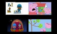 Sparta battle remix pocoyo vs peppa pig - Youtube Multiplier